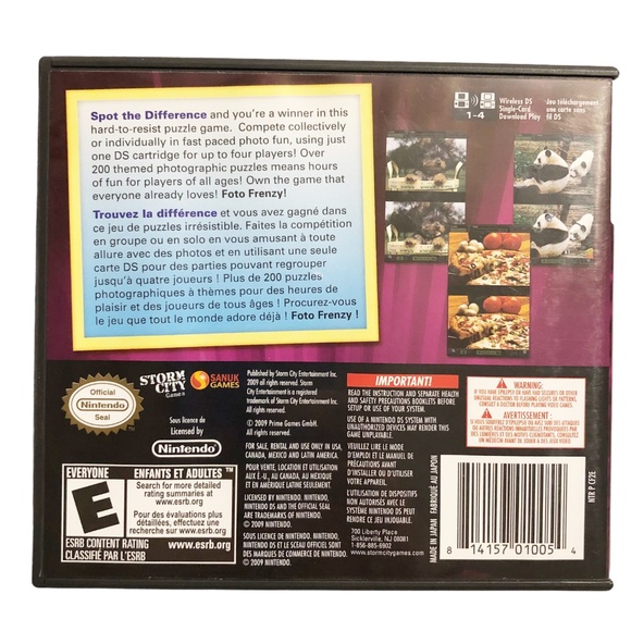 Foto Frenzy Pictionary Nintendo DS CIB Video Game - Picture 5 of 5